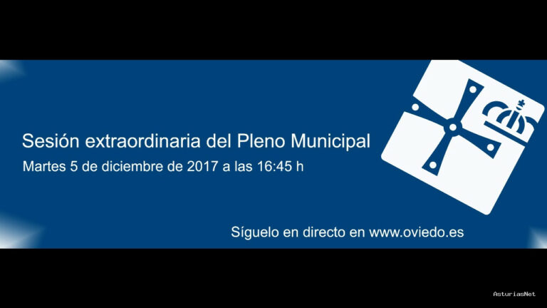 Ayuntamiento de Oviedo | December 5, 2017 | Pleno Extraordinario Ayuntamiento de Oviedo 05-12-2017
