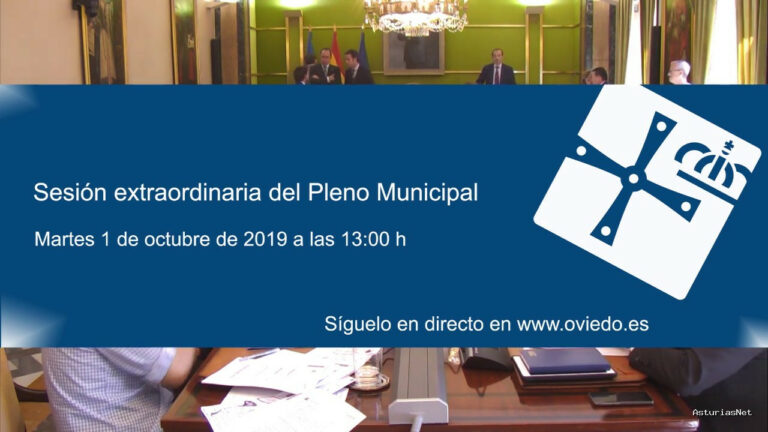 Ayuntamiento de Oviedo | October 1, 2019 | Pleno Extraordinario del 1 de Octubre de 2019