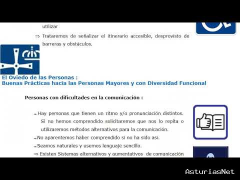 Ayuntamiento de Oviedo | March 19, 2020 | Buenas Practicas Atención y Comunicación con Personas mayores y con Diversidad