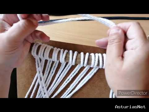 Ayuntamiento de Oviedo | 27 de agosto de 2020 | Macramé 6 tapiz con algodón y trapillo