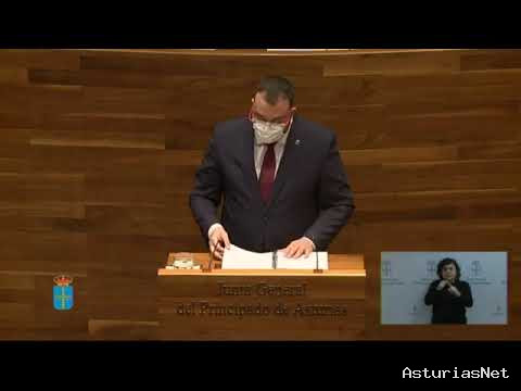 Junta General Principado de Asturias (JGPA) | 27 de octubre de 2020 | Pleno.