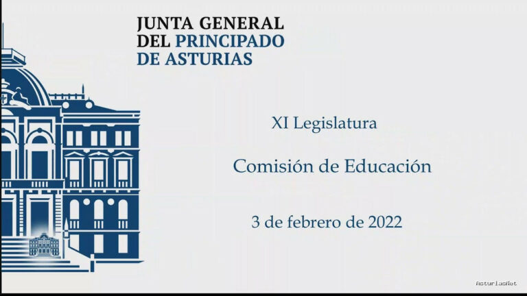 Junta General Principado de Asturias (JGPA) | 4 de febrero de 2022 | Comisión de Educación