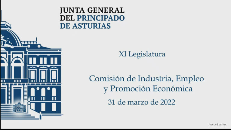 Junta General Principado de Asturias (JGPA) | 31 de marzo de 2022 | Comisión de Industria, Empleo y Promoción Económica