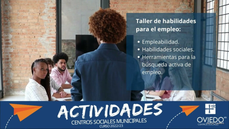 Ayuntamiento de Oviedo | 22 de septiembre de 2022 | Mejora de habilidades para el empleo