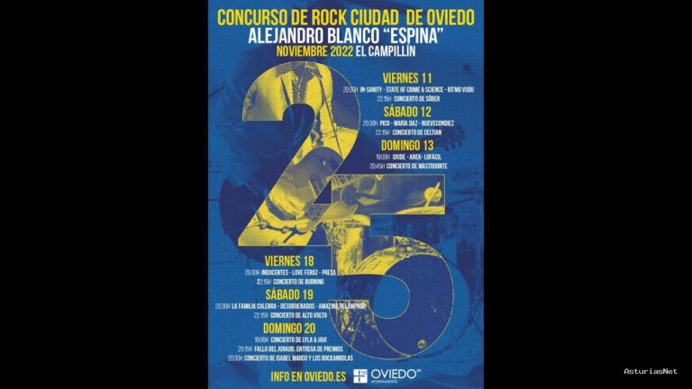 Ayuntamiento de Oviedo | 20 de noviembre de 2022 | Concurso Rock Ciudad de Oviedo 2022 (19 de noviembre)