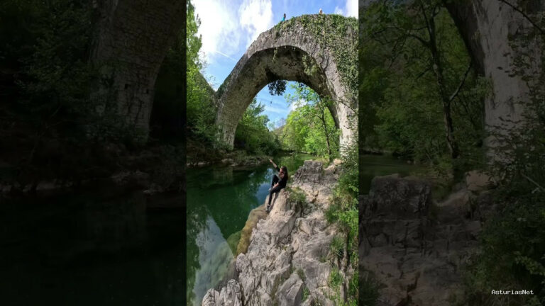 Viajar desde Asturias | 14 de junio de 2023 | Ven a visitar el increíble puente Viejo del Río Dobra.