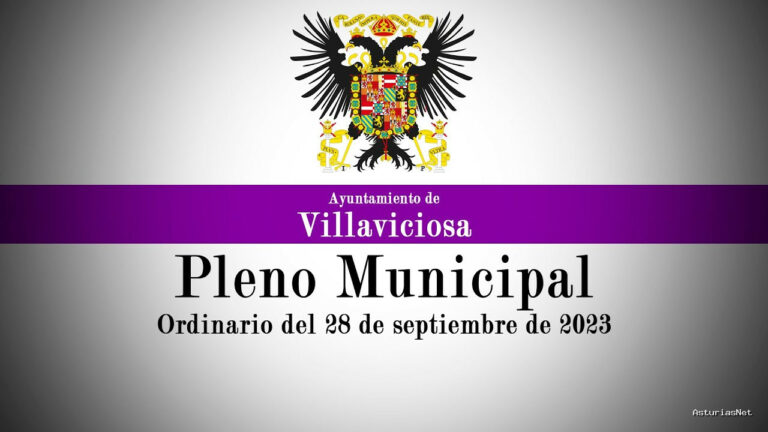 Ayuntamiento de Villaviciosa | 29 de septiembre de 2023 | Pleno Municipal: ordinario del 28 de septiembre de 2023