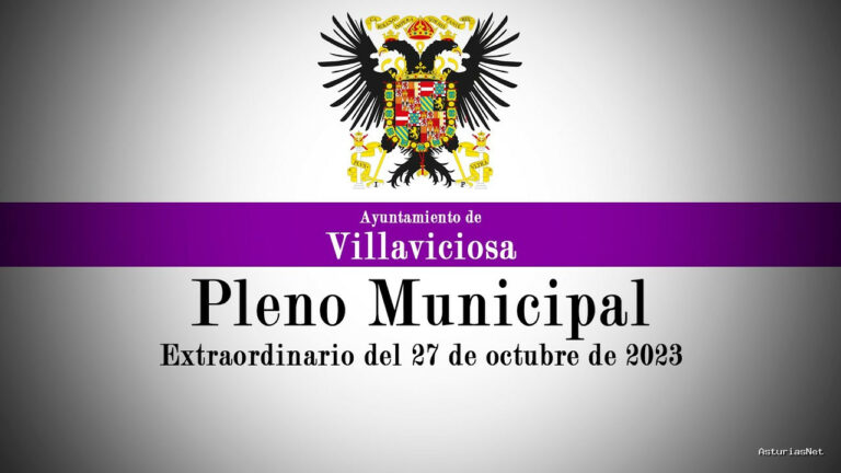 Ayuntamiento de Villaviciosa | 28 de octubre de 2023 | Pleno Municipal: extraordinario del 27 de octubre de 2023