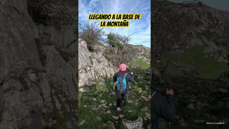 Viajar desde Asturias | 15 de noviembre de 2023 | Llegando a la base de la montaña en del picu mirueñu en Asturias