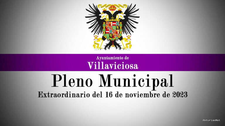 Ayuntamiento de Villaviciosa | 17 de noviembre de 2023 | Pleno Municipal: extraordinario del 16 de noviembre de 2023