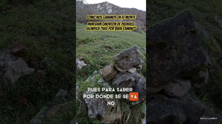 Viajar desde Asturias | 21 de noviembre de 2023 | Como nos guiamos en la montaña. Podemos guiarnos con aplicaciones o por estos montones de piedras