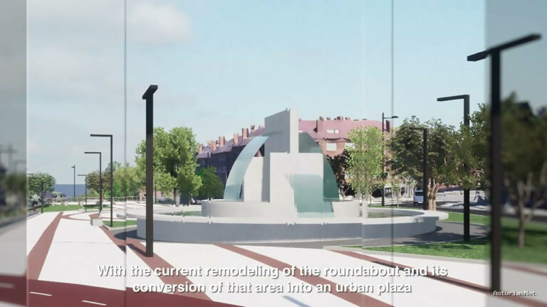 Ayuntamiento de Oviedo | 4 de diciembre de 2023 | Reordenación viaria glorieta Cruz Roja