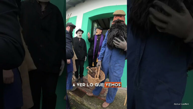 Viajar desde Asturias | 18 de diciembre de 2023 | Visitamos una mascarada de invierno y conocemos a uno de los personajes de la mascarada; el cerrador