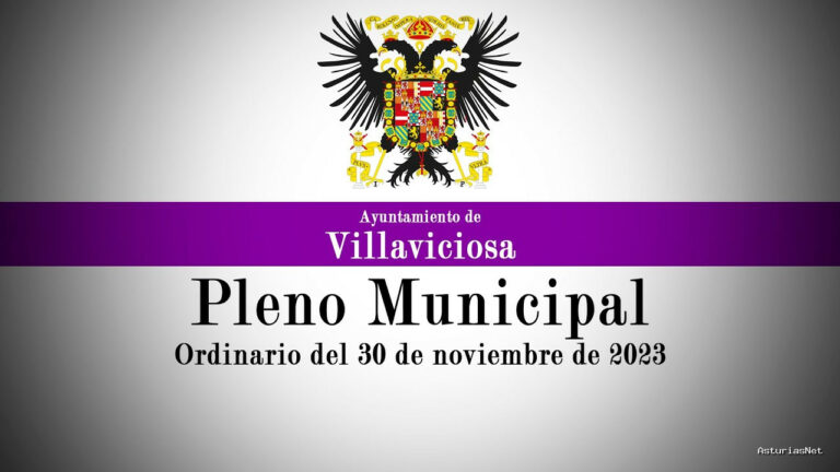 Ayuntamiento de Villaviciosa | 1 de diciembre de 2023 | Pleno Municipal: ordinario del 30 de noviembre de 2023