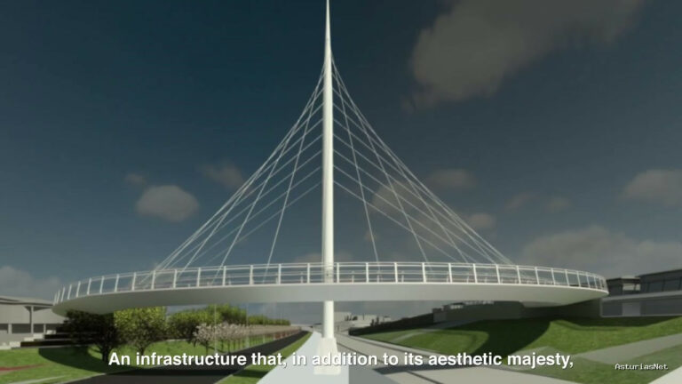Ayuntamiento de Oviedo | 26 de diciembre de 2023 | Pasarela Peatonal. Entrada A66