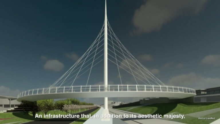 Ayuntamiento de Oviedo | 7 de diciembre de 2023 | Pasarela peatonal