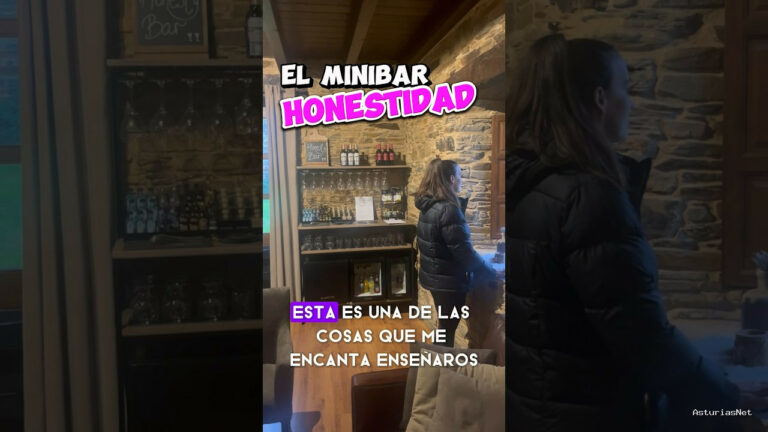 Viajar desde Asturias | 14 de enero de 2024 | un hotel rural en donde hemos encontrado un mini bar en donde tu mismo te sirves lo que quieres