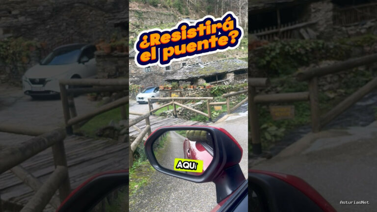 Viajar desde Asturias | 13 de enero de 2024 | Pasamos en coche por un puente de madera que no sabemos si resistirá.