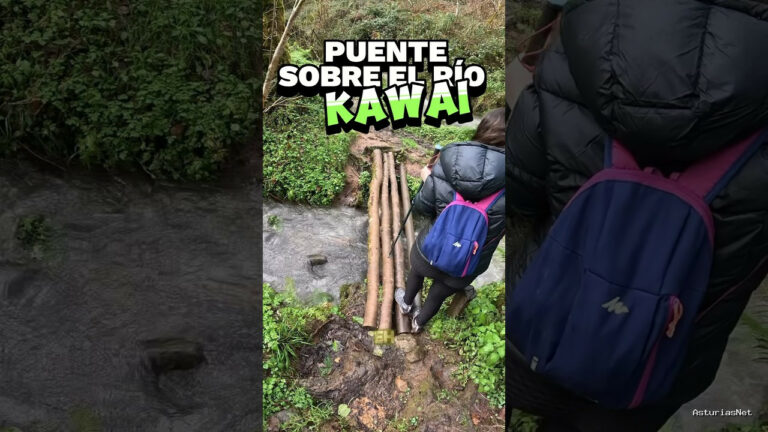 Viajar desde Asturias | 12 de enero de 2024 | No hay nada que genere más expectación que alguien pasando por un puente hecho con troncos
