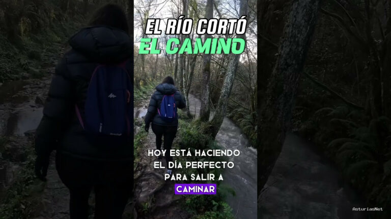 Viajar desde Asturias | 10 de enero de 2024 | El río se desbordó y cortó el camino