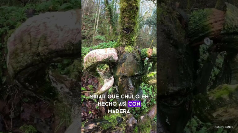 Viajar desde Asturias | 10 de enero de 2024 | Nos encontramos con el Busgosu; una especie de monstruo o personaje mitologico en un bosque