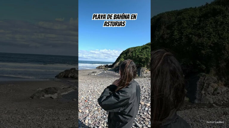 Viajar desde Asturias | 29 de abril de 2024 | Maravillosa playa de piedras en Castrillón. Se llama playa de Bahína