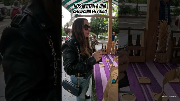 Viajar desde Asturias | 19 de mayo de 2024 | Nos invitan a una cerveza en el mercado de un pueblo de Asturias que se llama Grao