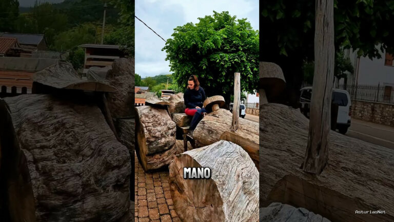 Viajar desde Asturias | 2 de julio de 2024 | Os enseñamos un tractor realizado íntegramente en madera en un pueblo de Leon