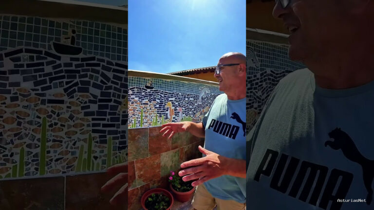 Viajar desde Asturias | 16 de agosto de 2024 | Un abuelo decidio entretener a sus 4 nietos un verano haciendo un mural en mosaico
