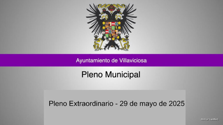 Ayuntamiento de Villaviciosa | May 29, 2025 | Pleno ordinaro – 29 de mayo de 2025