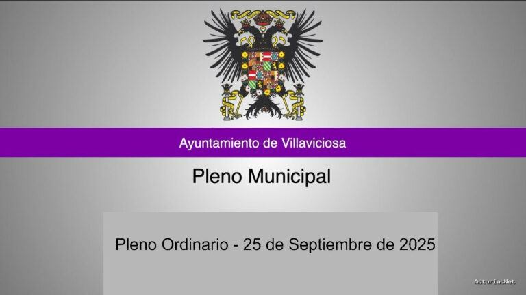Ayuntamiento de Villaviciosa | September 26, 2025 | Pleno ordinario – 25 de Septiembre de 2025