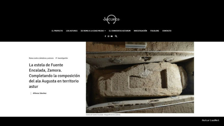 Astures | September 17, 2025 | Actualidad arqueológica. La estela de Fuente Encalada