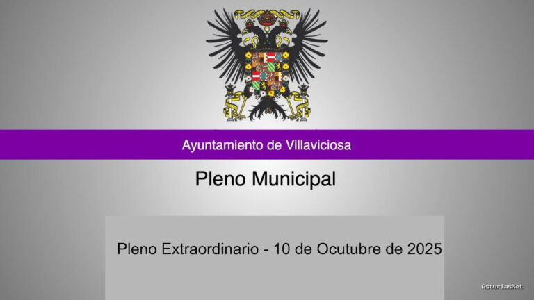 Ayuntamiento de Villaviciosa | October 11, 2025 | Pleno extraordinario – 10 de Octubre de 2025