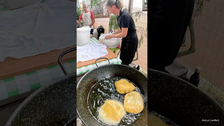Viajar desde Asturias | October 21, 2025 | En un mercado tradicional en Asturias encontramos un puesto donde hacen tortos con picadillo