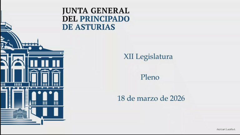 Junta General Principado de Asturias (JGPA) | March 18, 2026 | Pleno