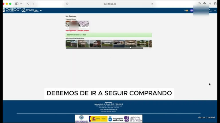 Ayuntamiento de Oviedo | April 28, 2026 | Tutorial de inscripción en el programa de apertura de centros escolares durante el verano de 2026