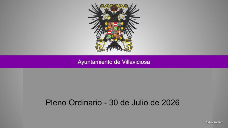 Ayuntamiento de Villaviciosa | July 31, 2026 | Pleno Ordinario – 30 de Julio de 2026
