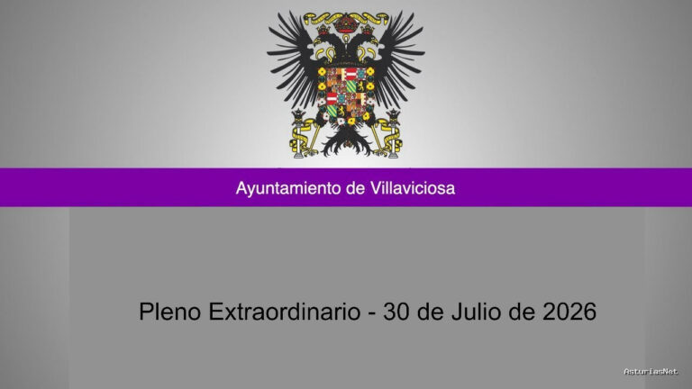 Ayuntamiento de Villaviciosa | July 31, 2026 | Pleno Extraordinario – 30 de Julio de 2026