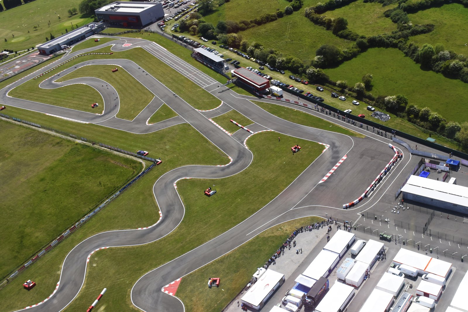 Vista aérea del Circuito Fernando Alonso, en Llanera