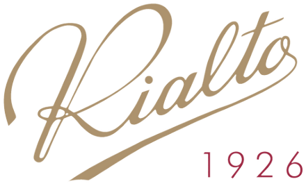 Logotipo de la Confitería Rialto, Oviedo, desde 1926