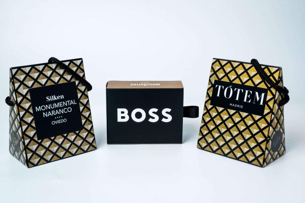 Cajas de moscovitas personalizadas para empresas y hoteles
